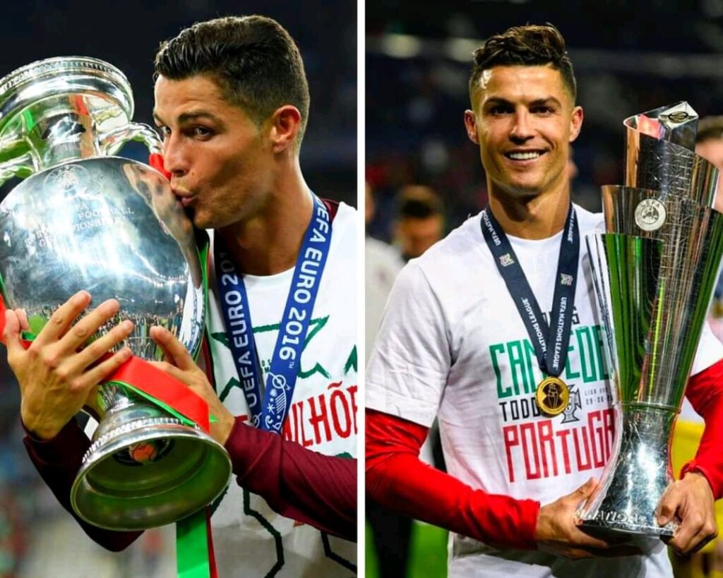 Cristiano Ronaldo bawa Portugal memenangkan Euro dan UEFA Nations League.