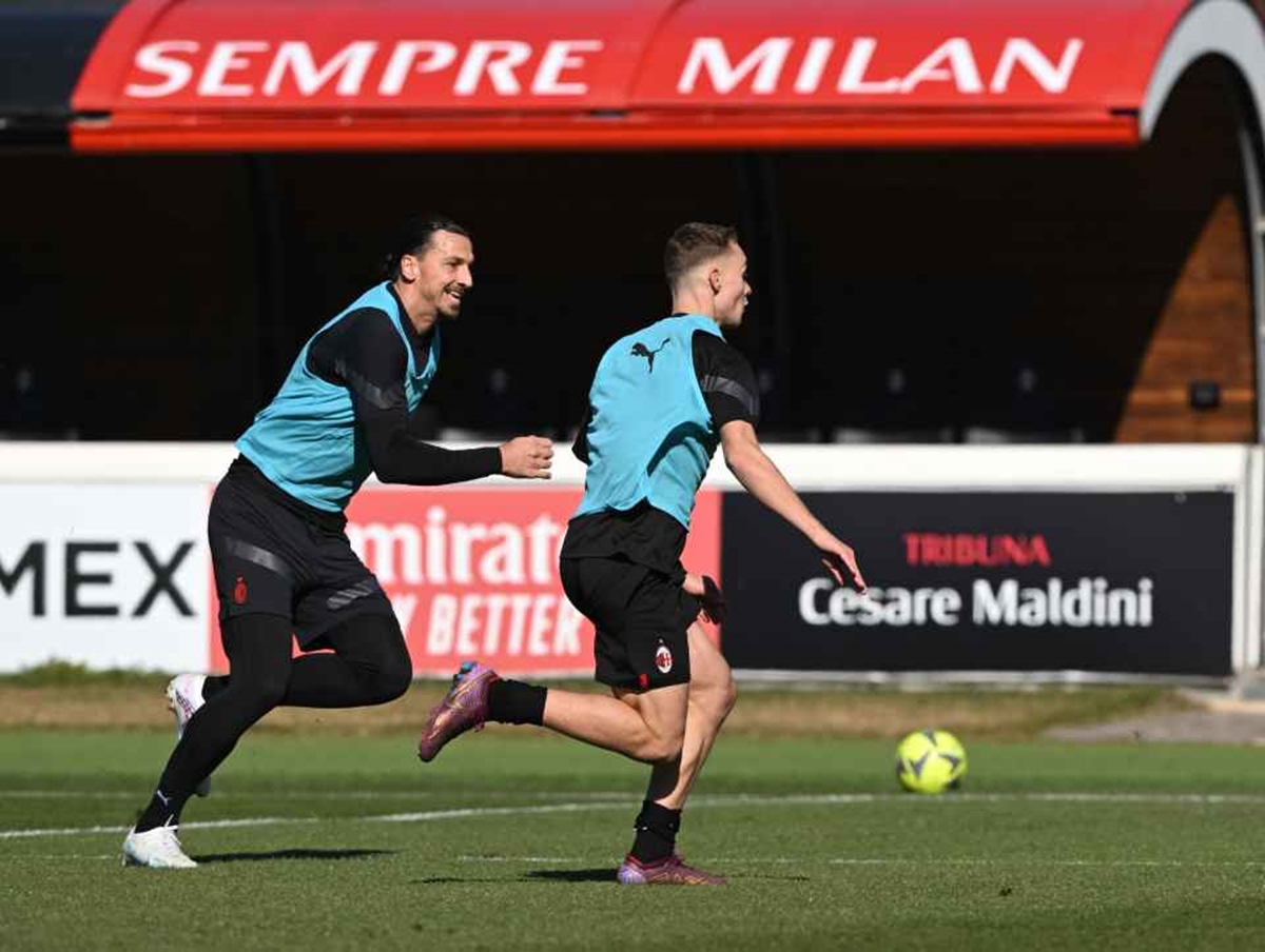 Ibrahimovic dan Maximilian di tim junior AC Milan.