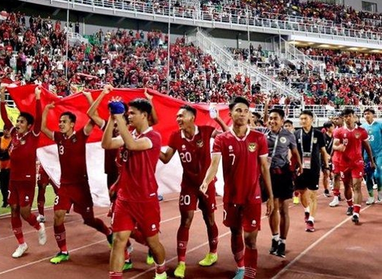 Timnas Indonesia di Piala Asia U-20 2023.