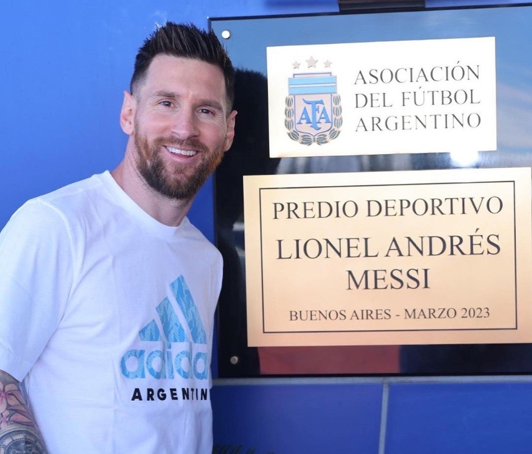 Nama Messi di Casa de Ezeiza.