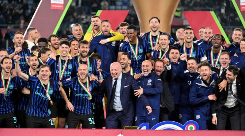 Inter Milan Segel Gelar Double Winner Usai Tekuk Lazio di Final Coppa Italia